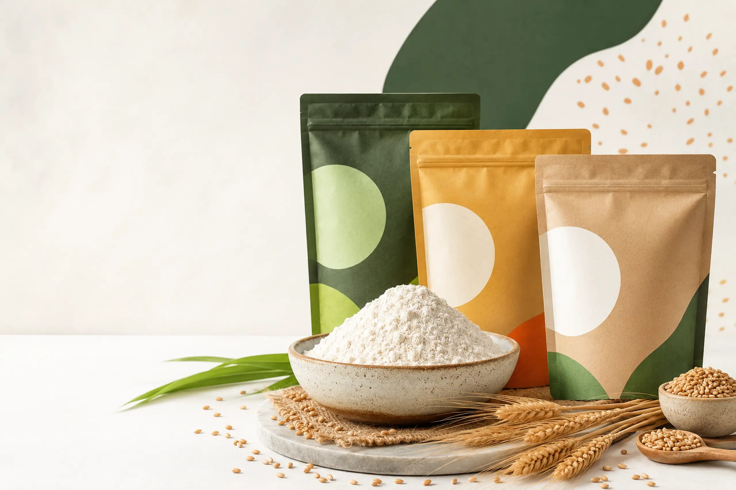 Fresh packaged flours and grains